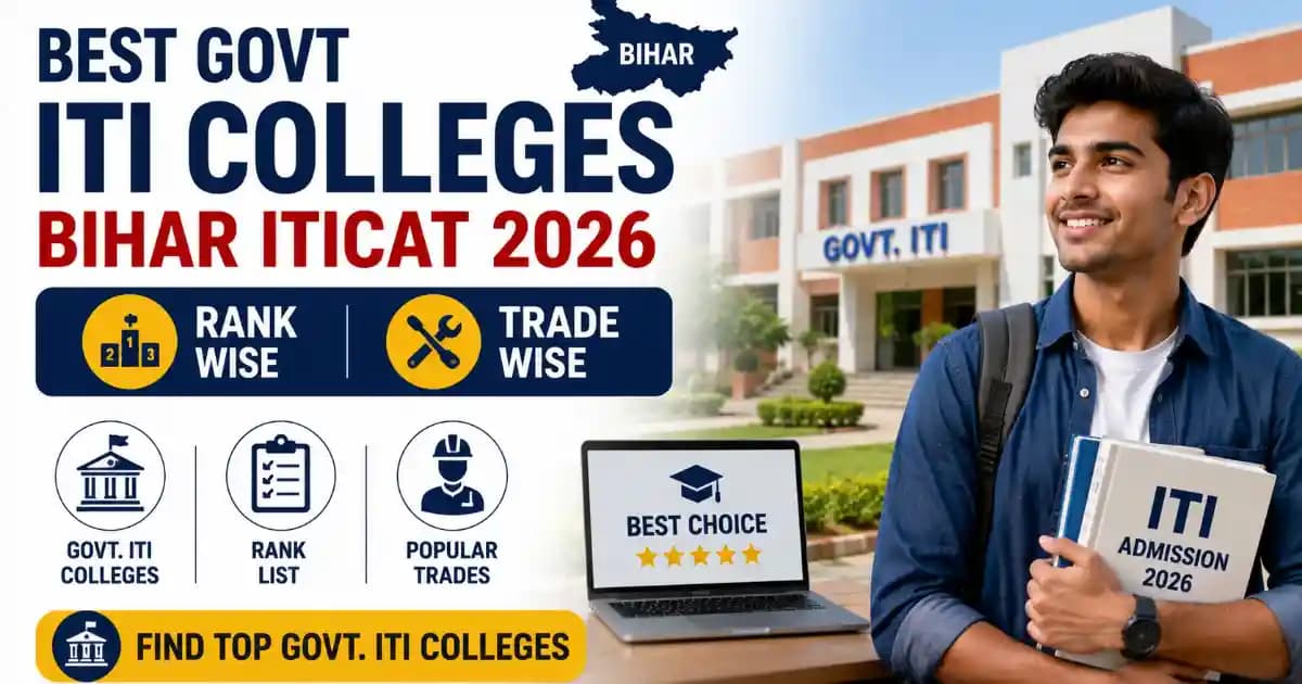 best-government-iti-colleges-bihar-iticat-2026 Best Govt ITI Colleges in Bihar 2026 – Trade & Rank Wise List | Exam Khiladi